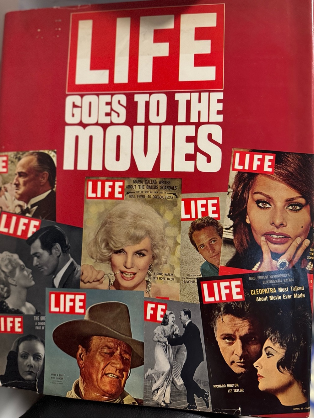 LIFE Magazine "Goes to the Movies" Vintage Cover - Red & White